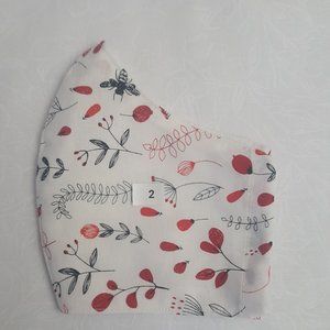 USA-Made Reusable Face Mask – Double Layer, Washable, Unisex (Choose Your Color: White, Red, Or Black)
